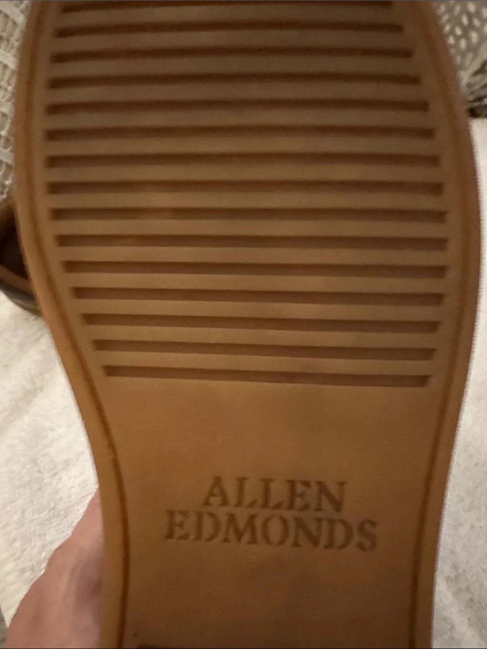Allen Edmonds Brown Leather Slip-On Sneakers